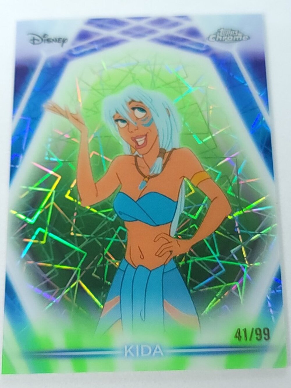 Kida Topps 2026 Disney Chrome Neon Green Limited 41/99